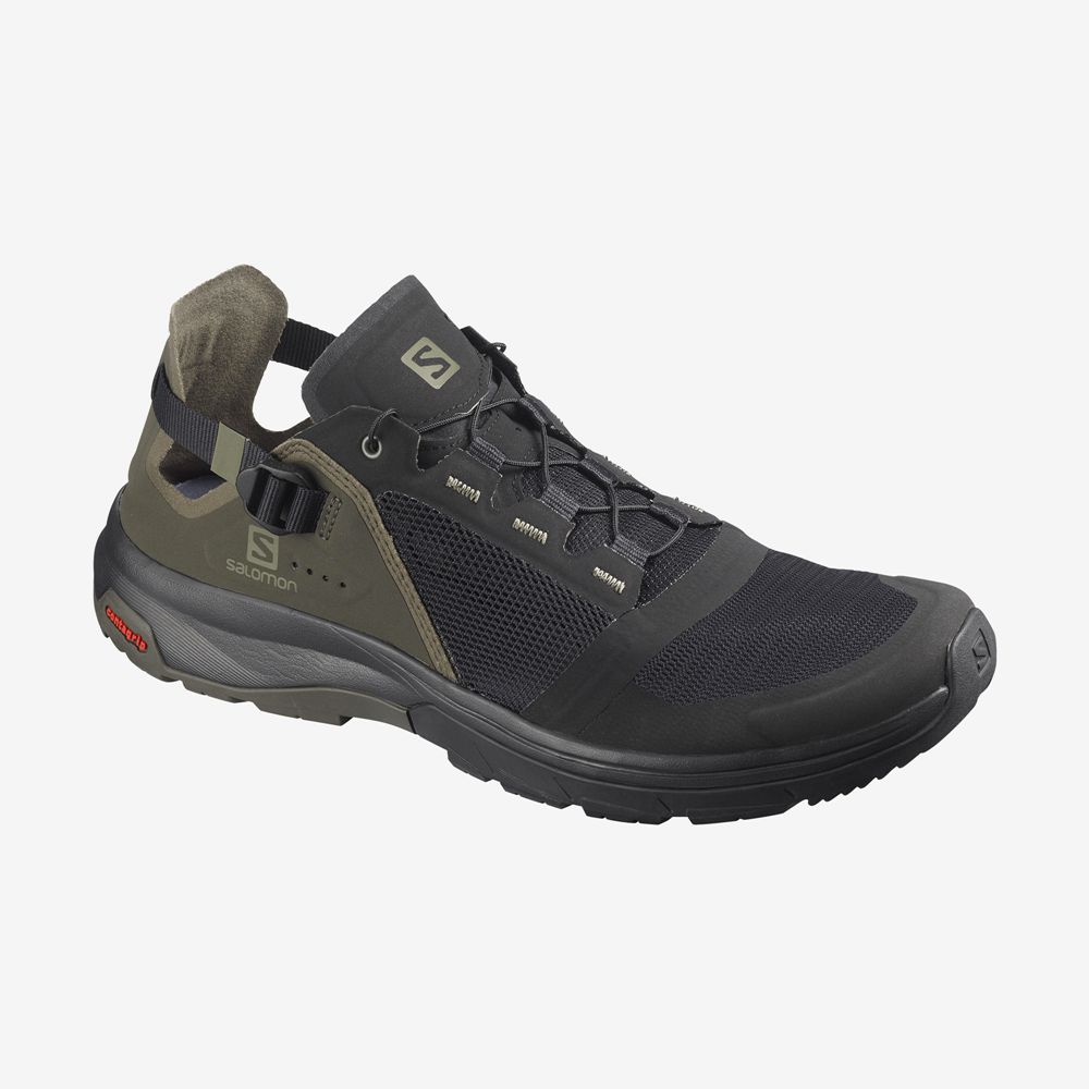 Salomon Israel TECH AMPHIB 4 - Mens Water Shoe - Black / Gray (DKBQ-51702)